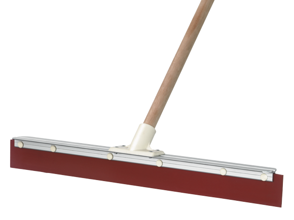 600mm Aluminium Back Squeegee Handled - Red Rubber