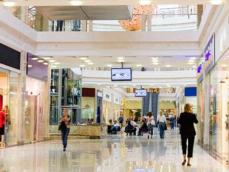 Retail shops and shopping centers